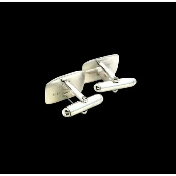 Gucci Estate Mens Cufflinks Sterling Silver G39